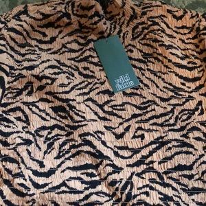 Animal print long sleeve shirt
